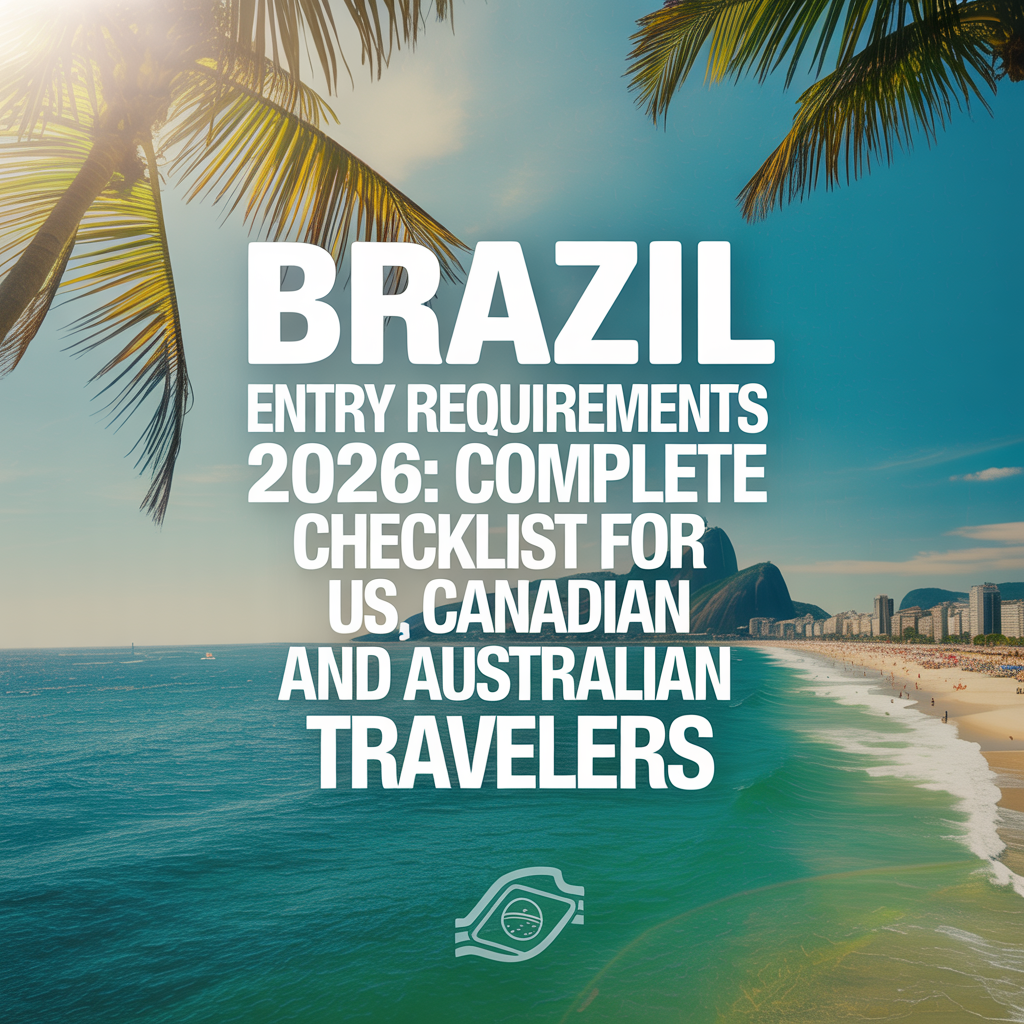 Brazil Entry Requirements 2026: Complete Checklist for US, Canadian and Australian Travelers